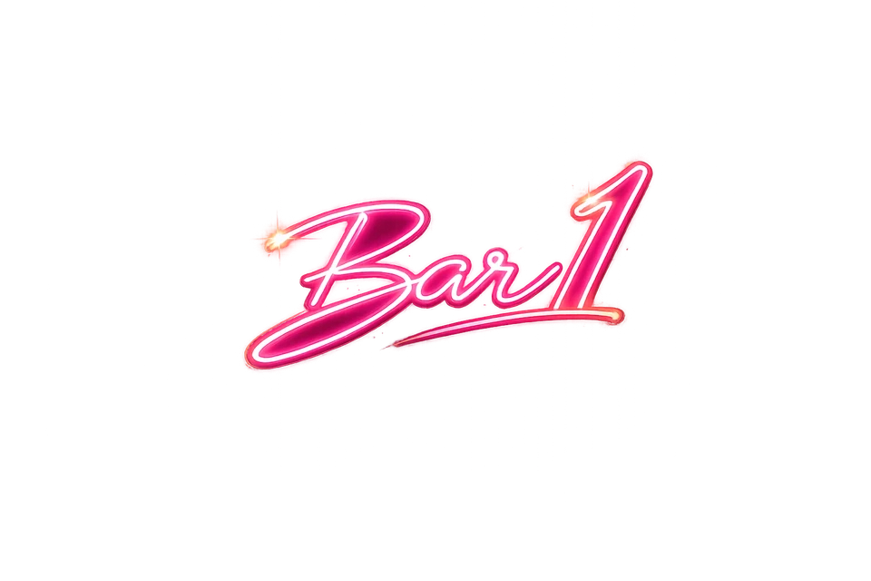 BAR1 neon logo, as displayed on the BAR1 website