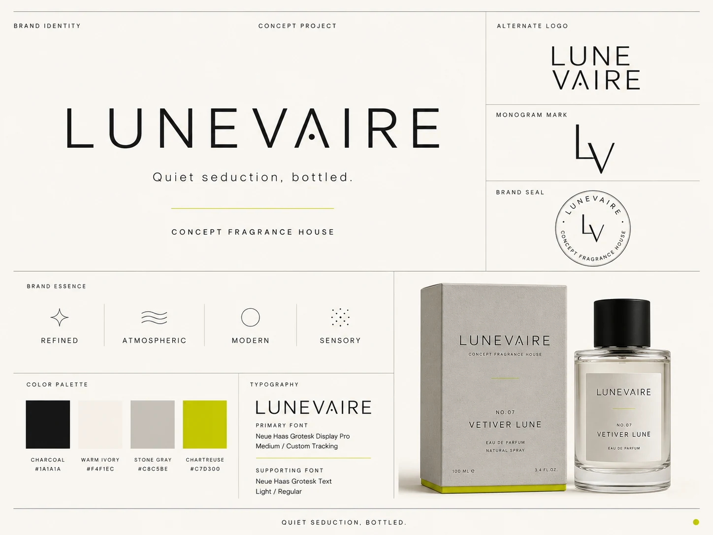 LUNEVAIRE brand identity system